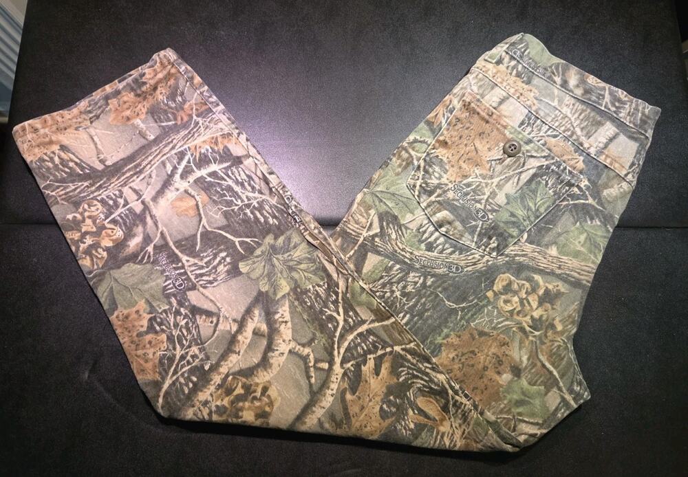 Cabela's Men's Camouflage Pants Size 34 Seclusion 3D Hunting Fishing Outdoor